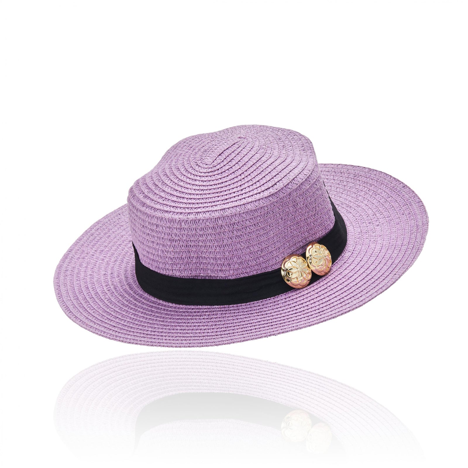 Chapéu Redondo 2 botões Lilas Lilas