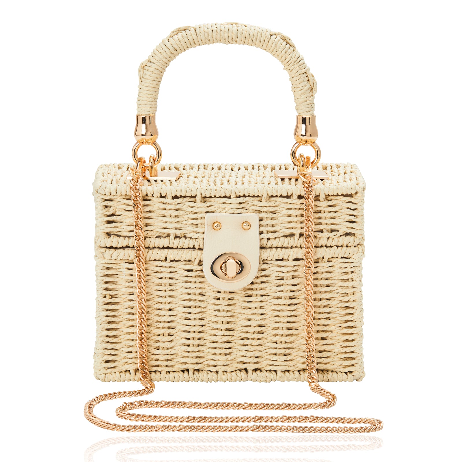 Maleta Rattan Off White Off