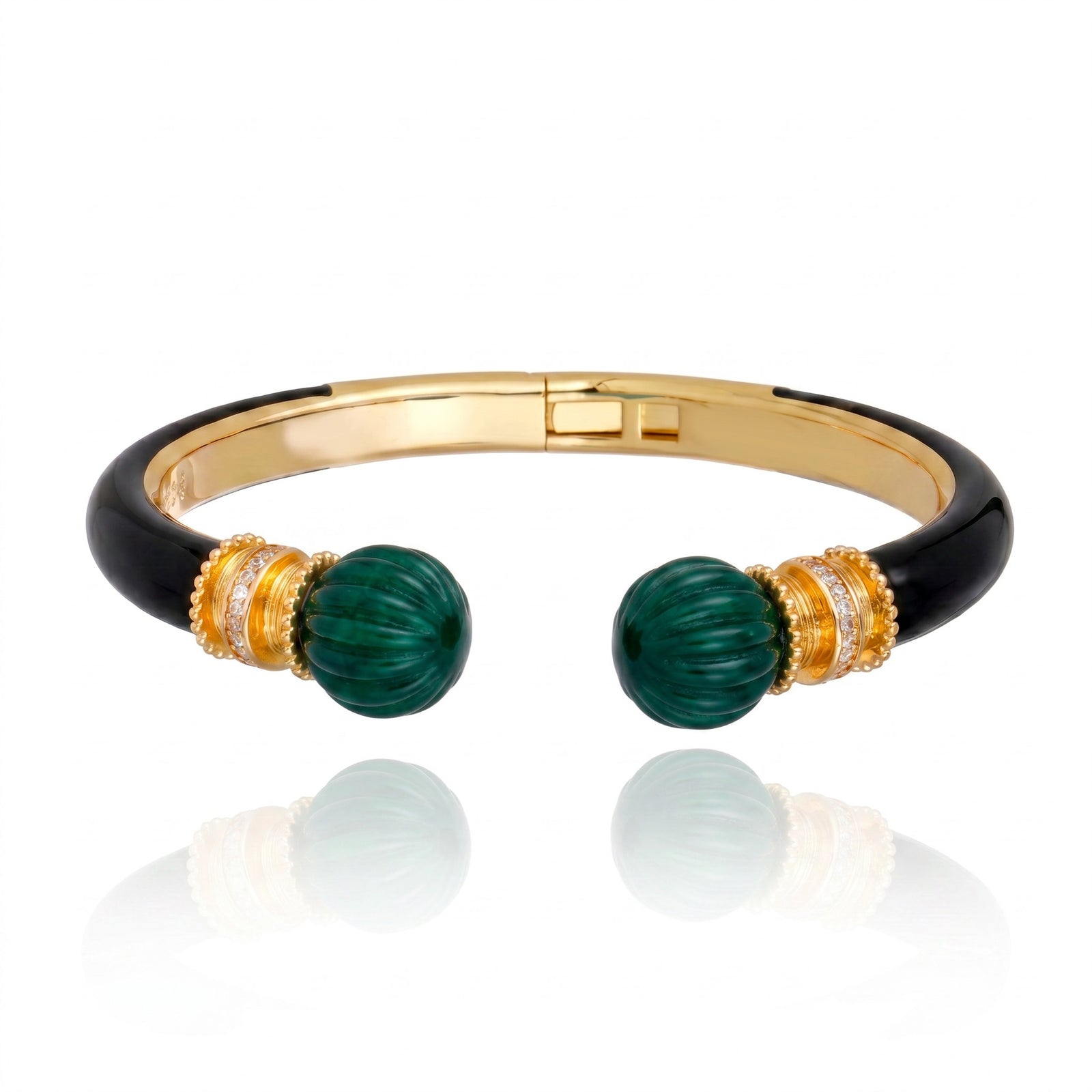 BRACELETE AMARU ESMERALDA Ouro