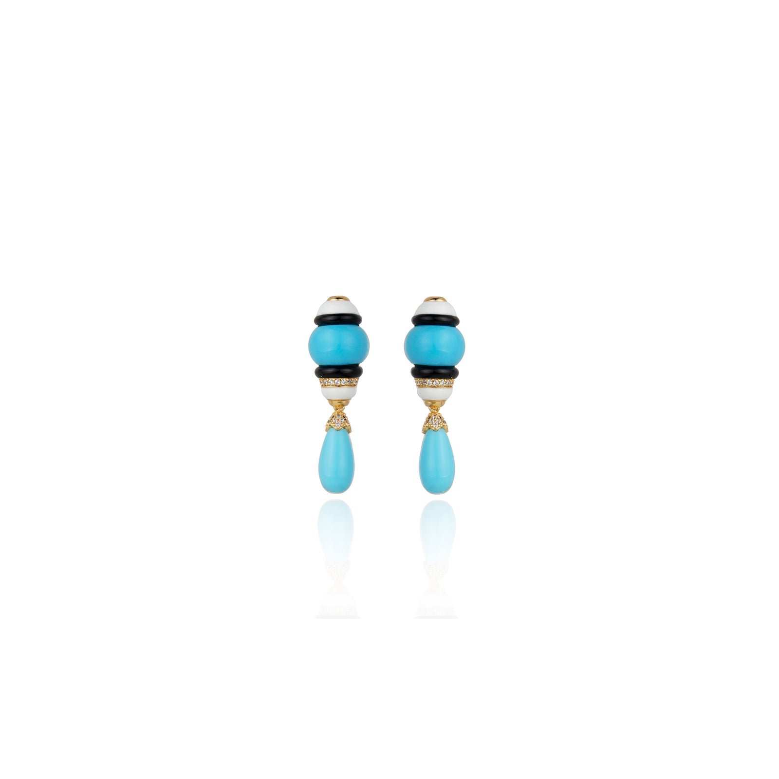 BRINCO QORI TURQUESA Ouro
