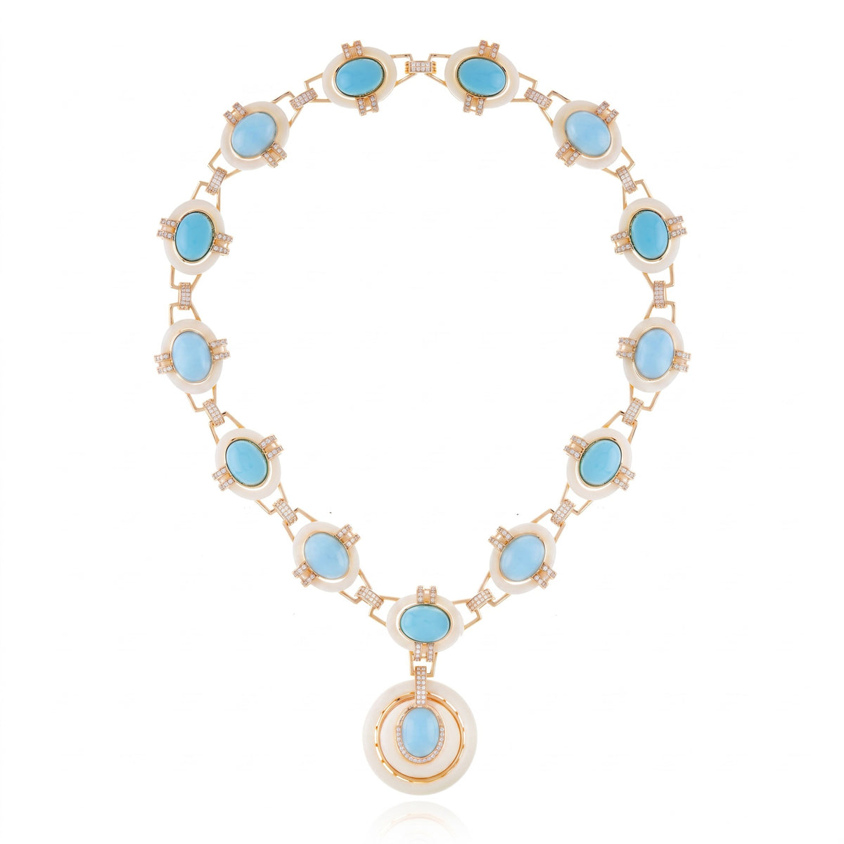 COLAR MP TURQUESA Ouro