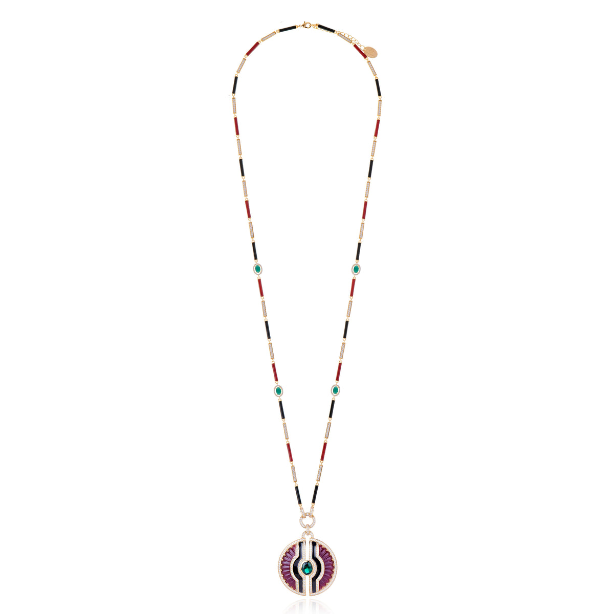 COLAR INTI BURGUNDY Ouro
