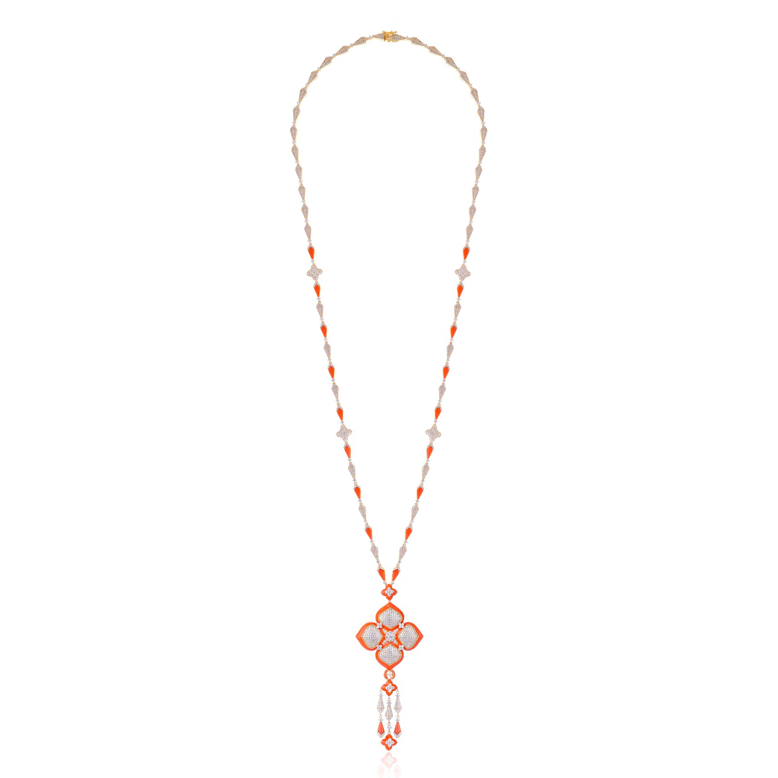 COLAR CUZCO CORAL Ouro