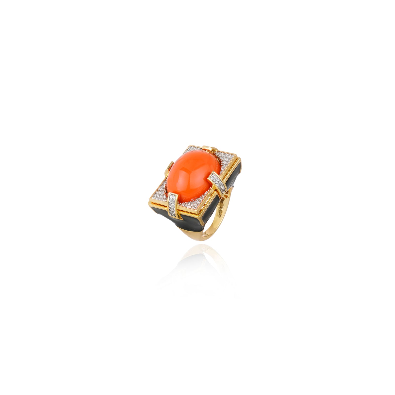 ANEL VALE SAGRADO CORAL Ouro