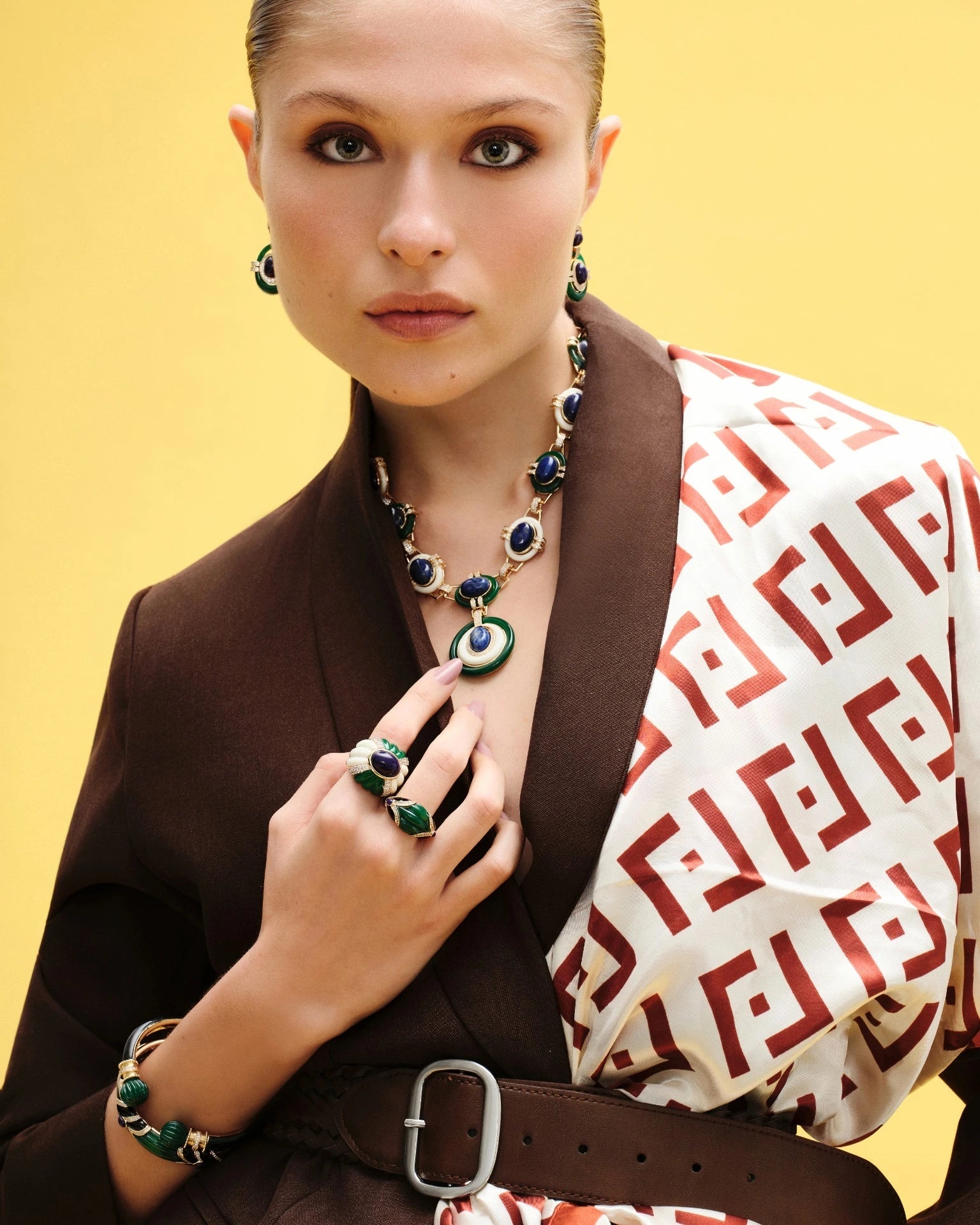 COLAR MP BURGUNDY Ouro