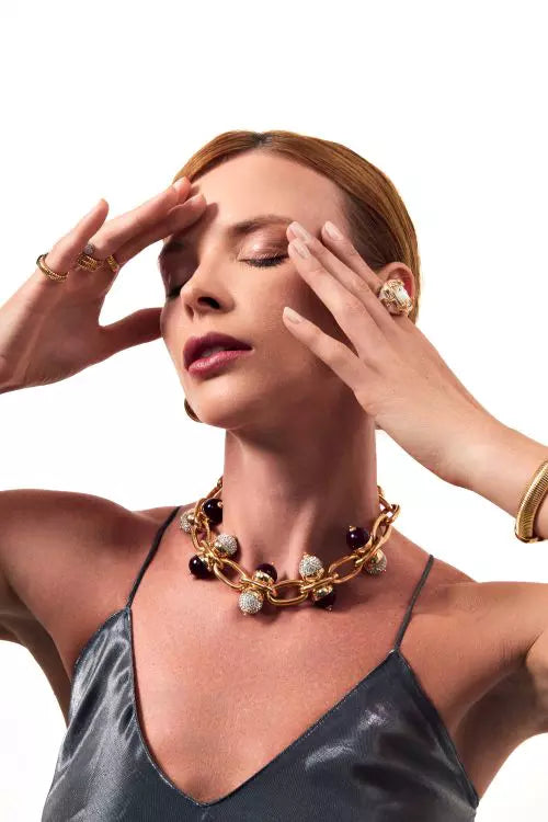 CHOKER FASHION CRAVEJADA Ouro