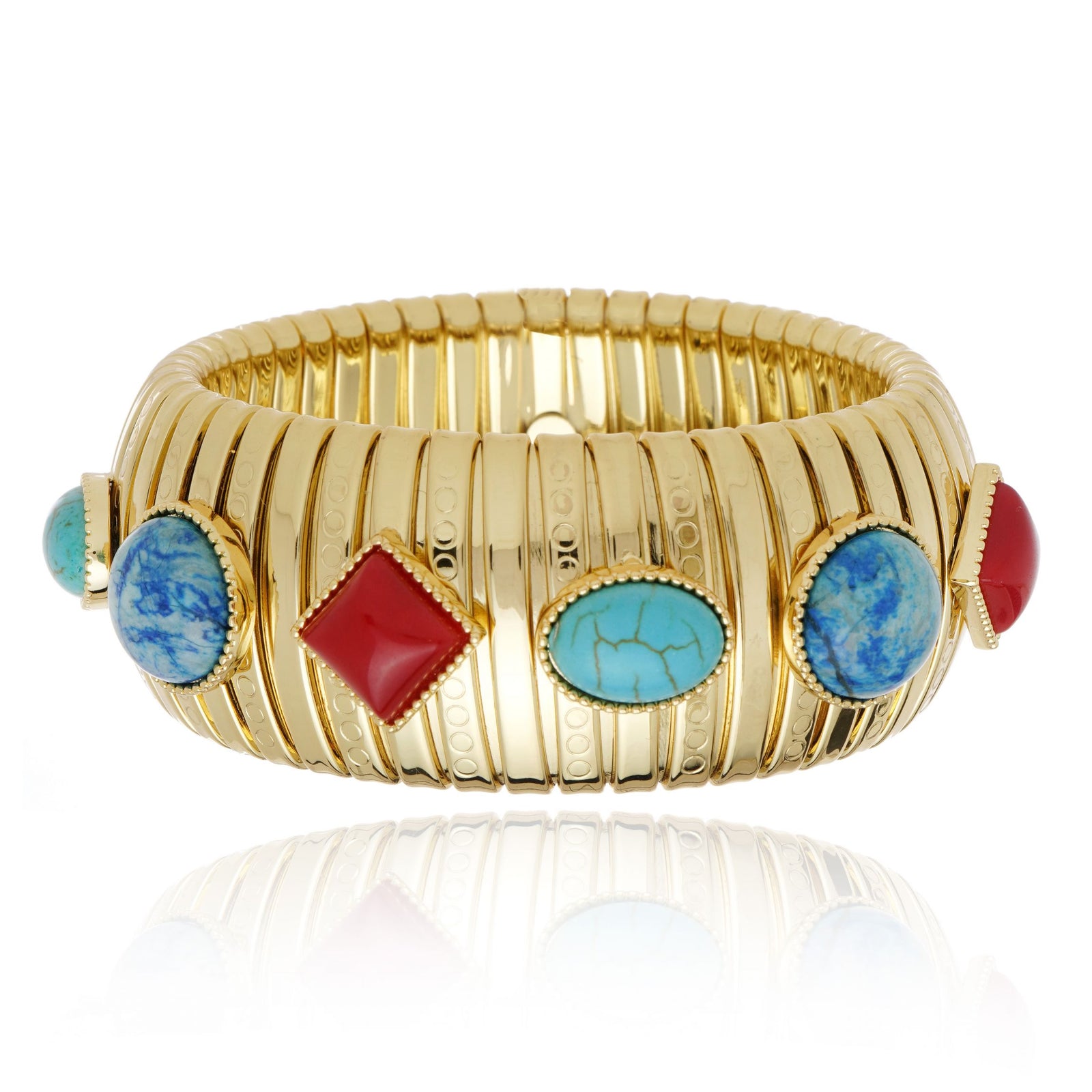 BRACELETE SIRENA PEDRAS Ouro