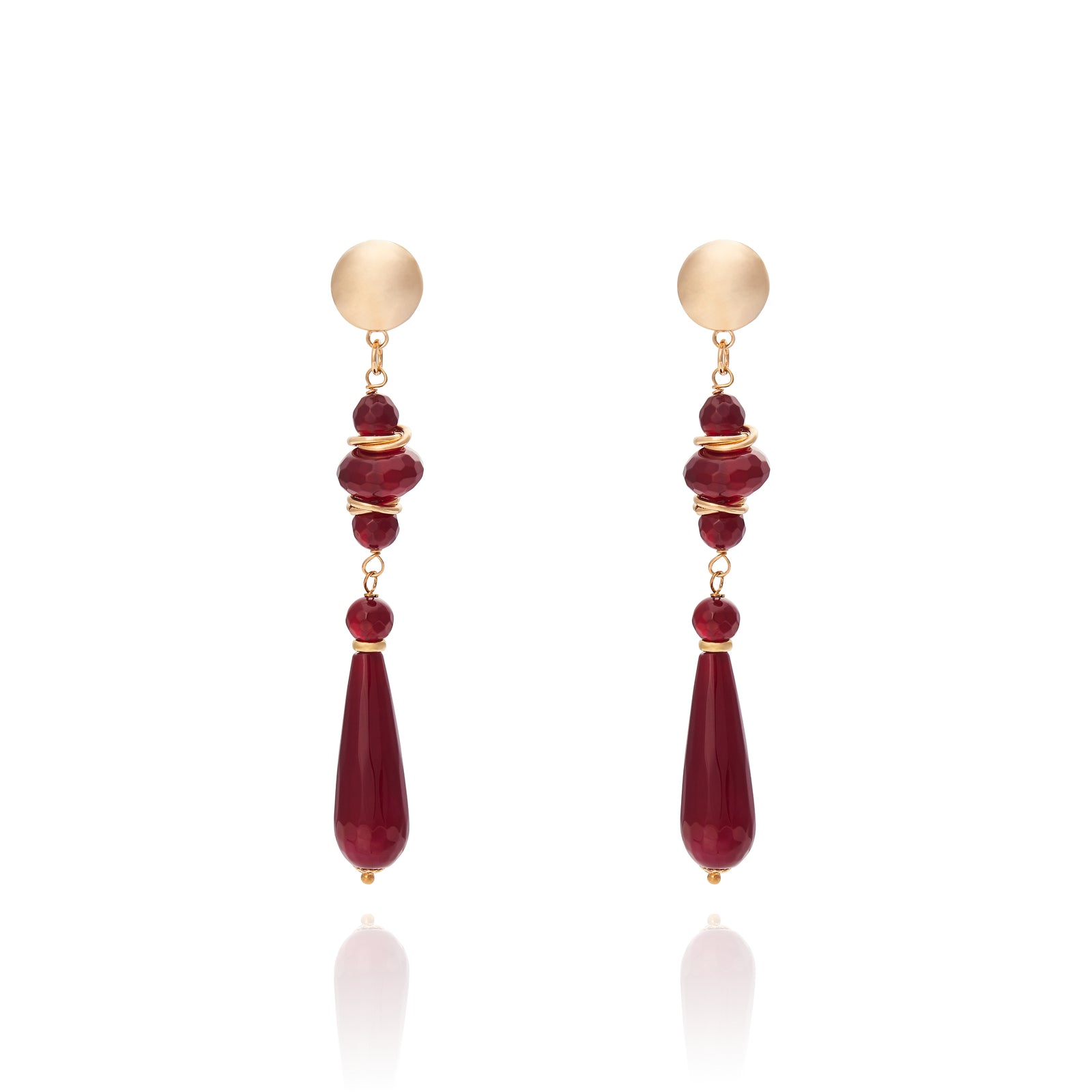 Brinco Taj Mahal Rubi Ouro
