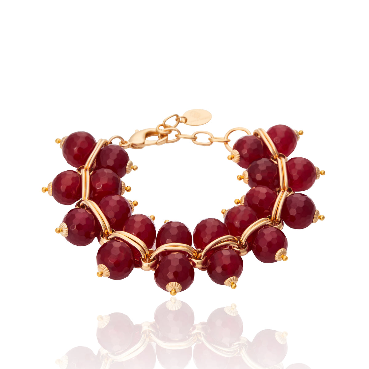Pulseira India Rubi Ouro