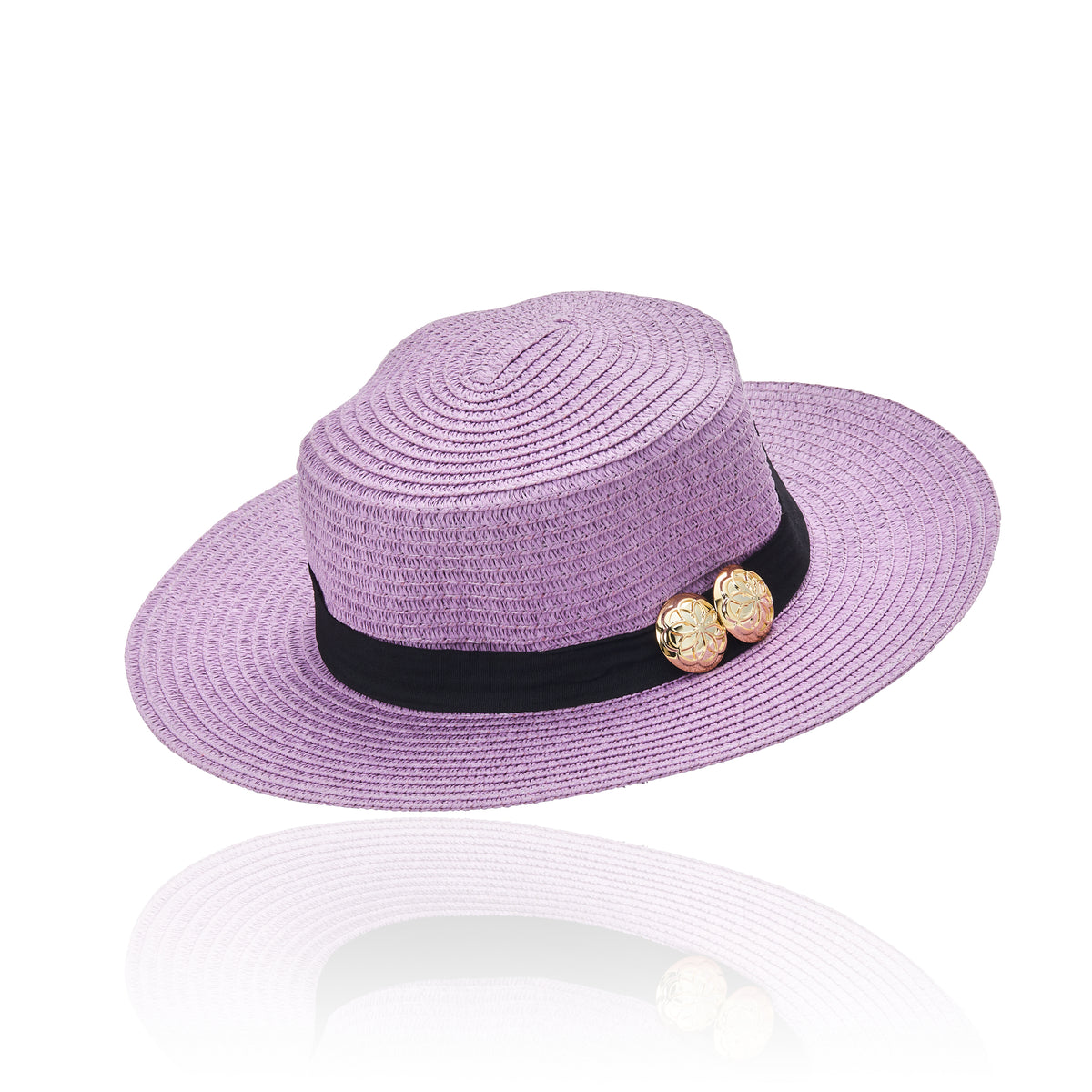Chapéu Redondo 2 botões Lilas Lilas