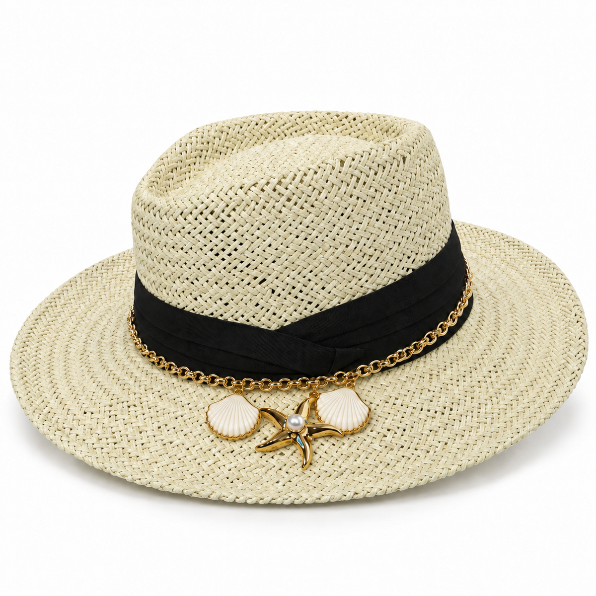 CHAPEU ESTRELA DO MAR OFF WHITE Ouro
