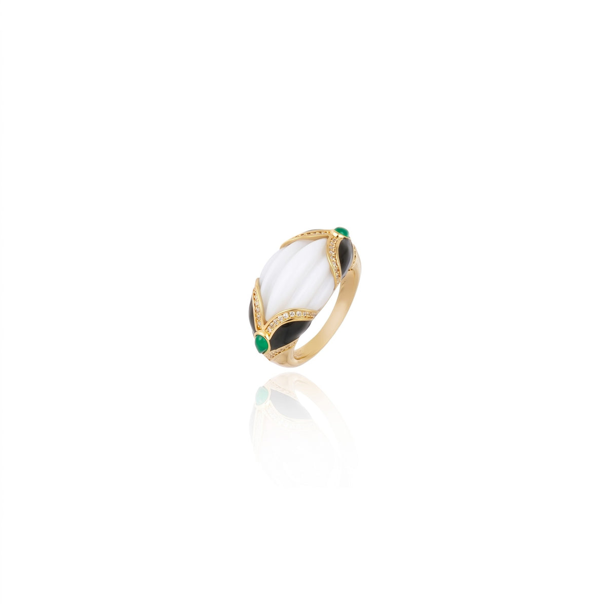 ANEL ESM ANDES BRANCO Ouro