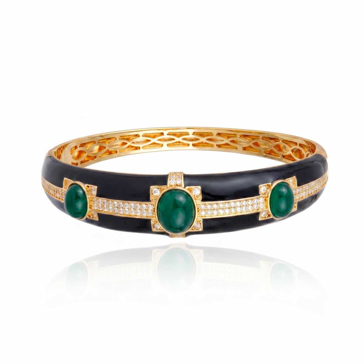 BRACELETE IMPERATRIZ ESMERALDA Ouro
