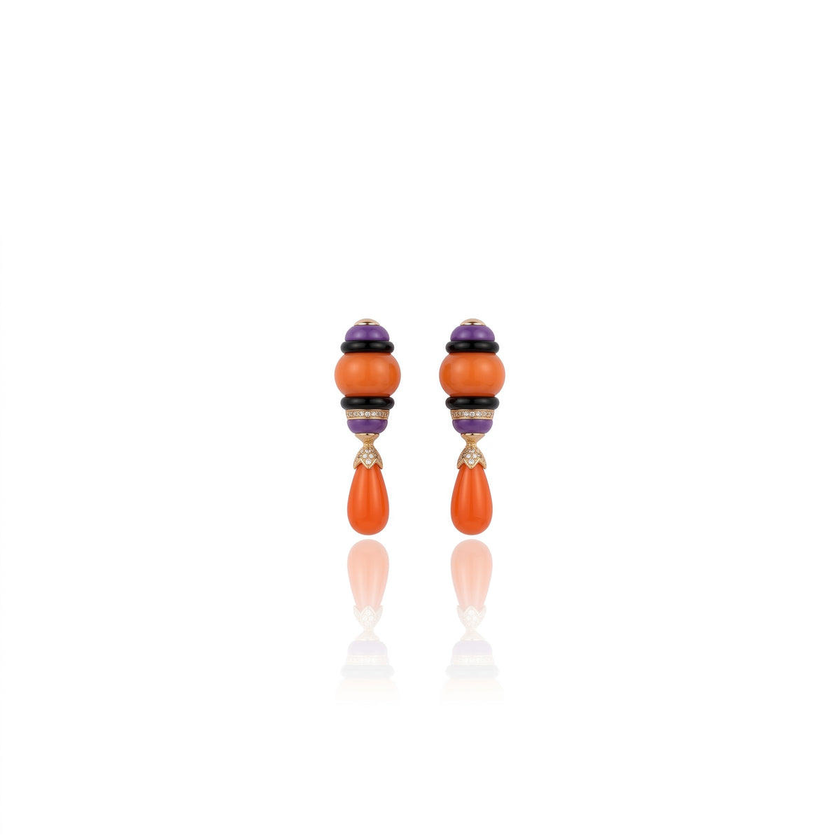 BRINCO QORI CORAL Ouro