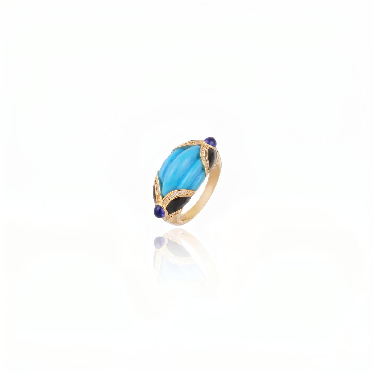 ANEL ESM ANDES TURQUESA Ouro