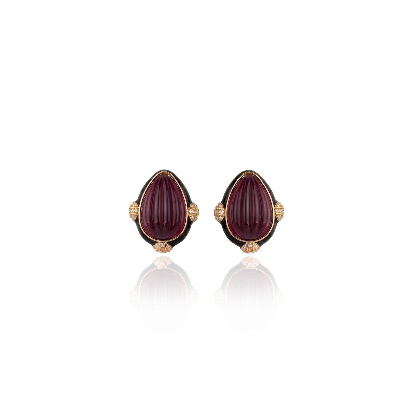 BRINCO QUILLA BURGUNDY Ouro