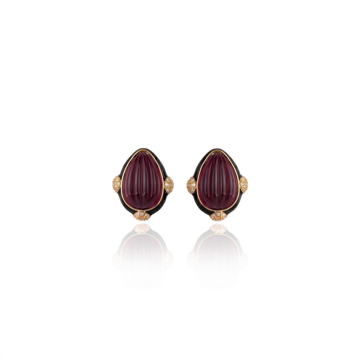 BRINCO QUILLA BURGUNDY Ouro