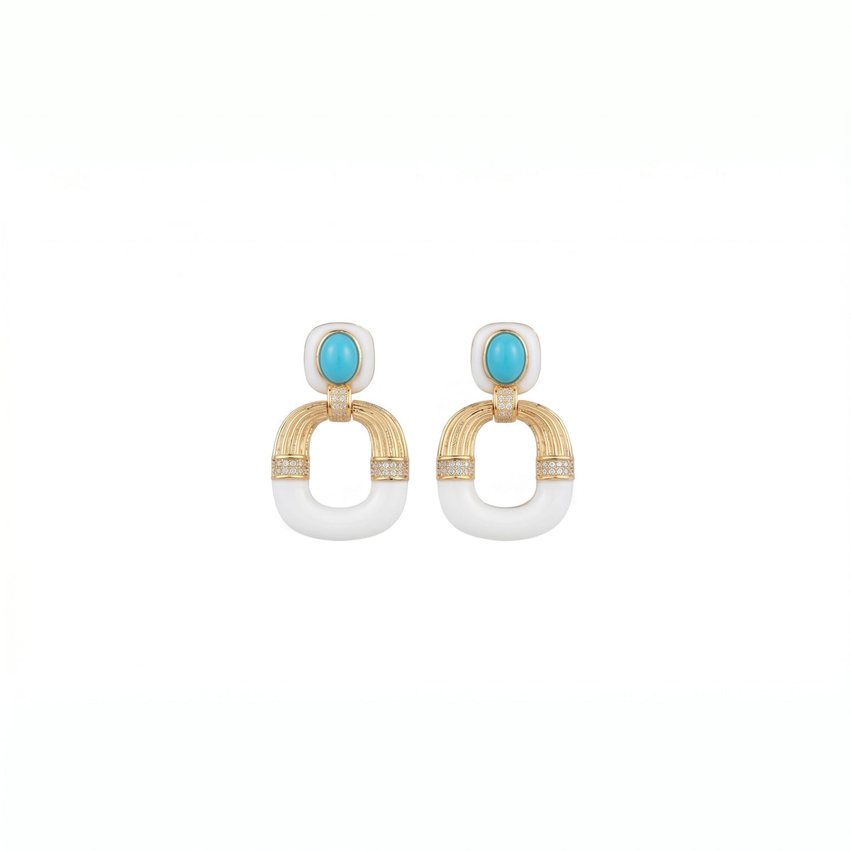 BRINCO OURO DOS ANDES TURQUESA Ouro