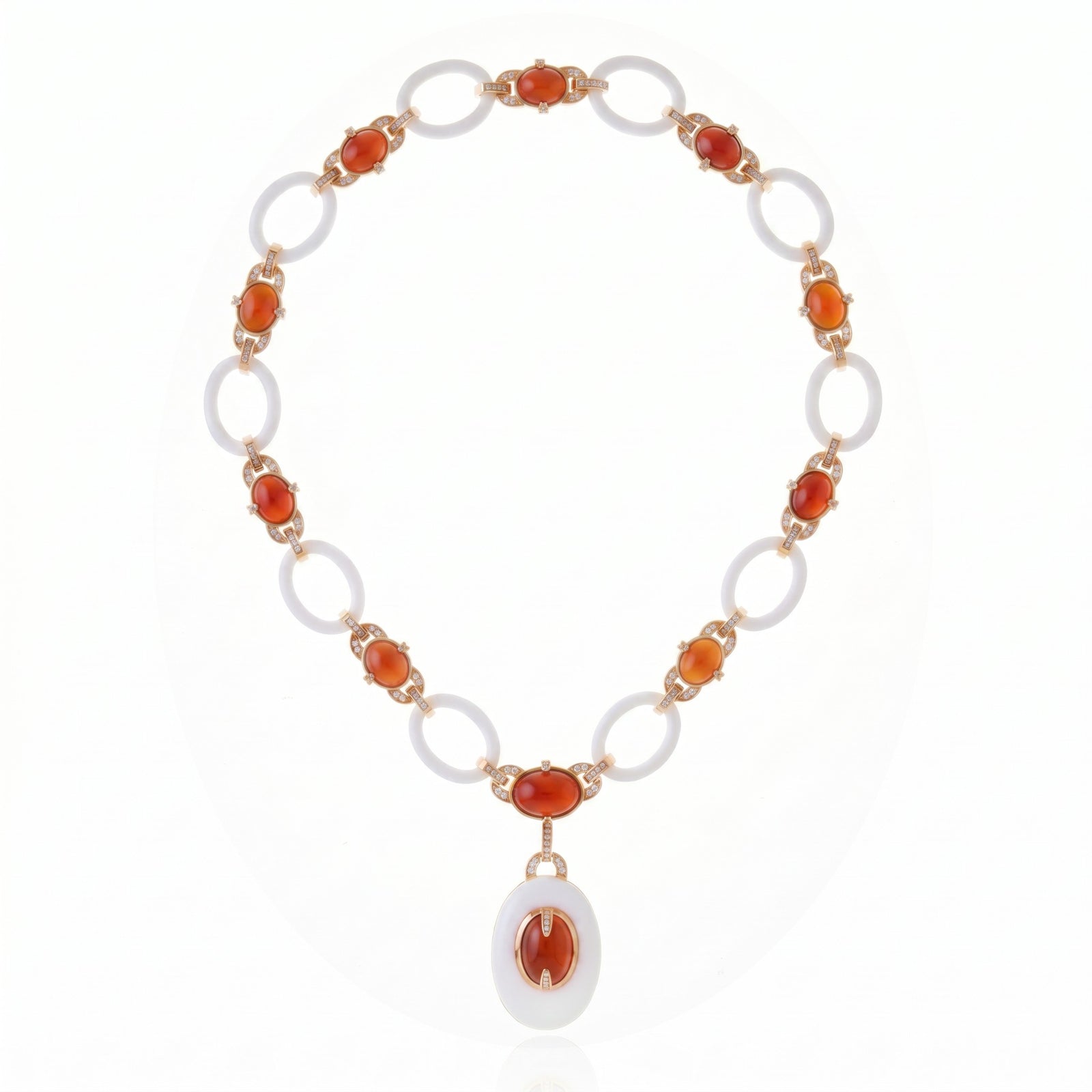 COLAR FOGO SAGRADO CORAL Ouro