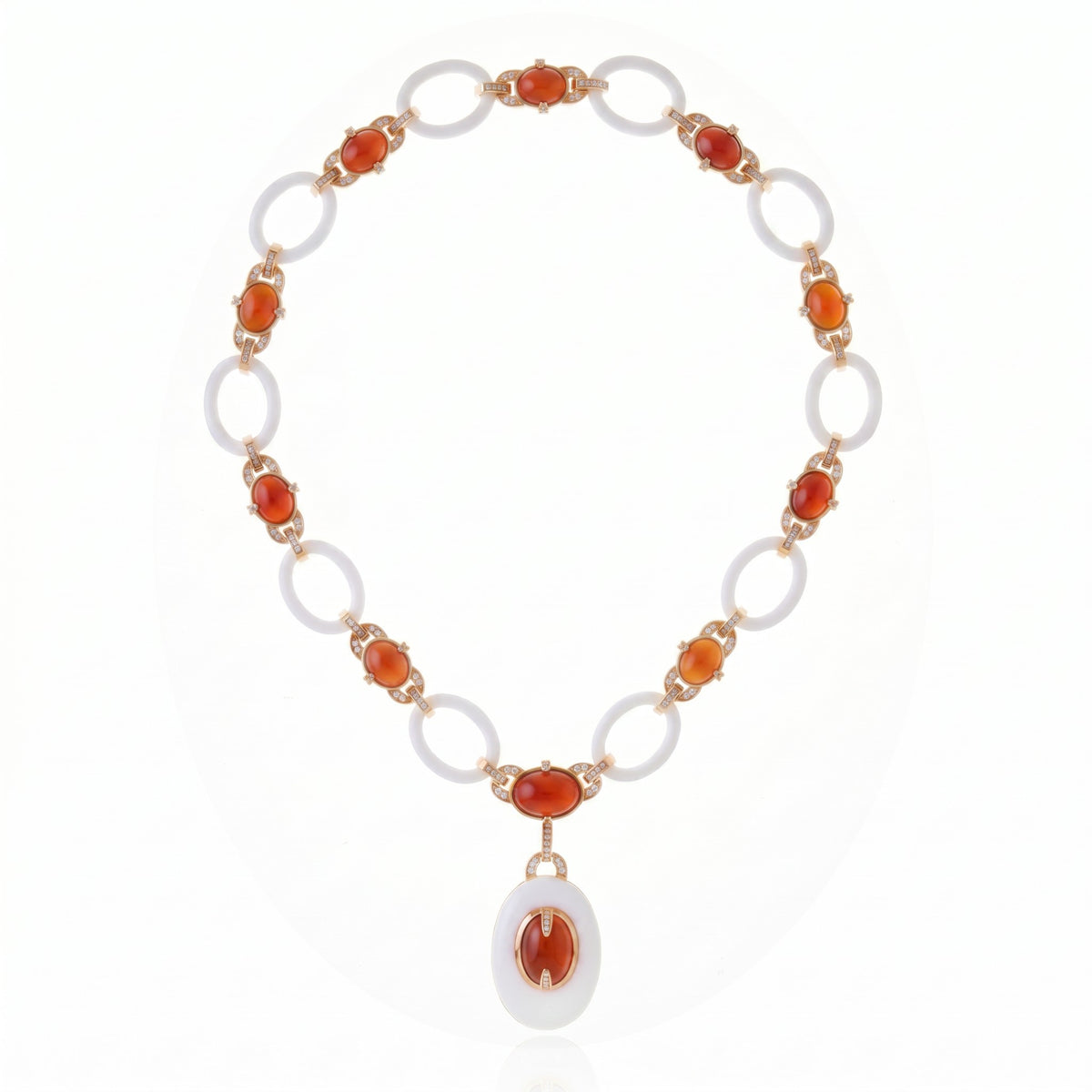 COLAR FOGO SAGRADO CORAL Ouro
