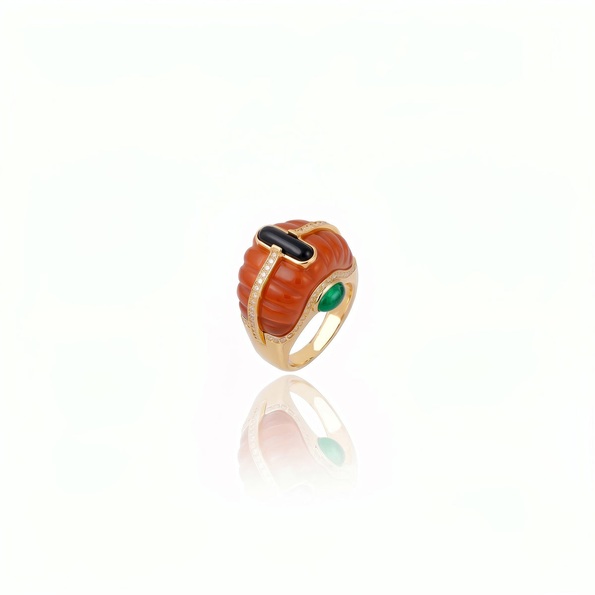 ANEL AMARU CORAL Ouro