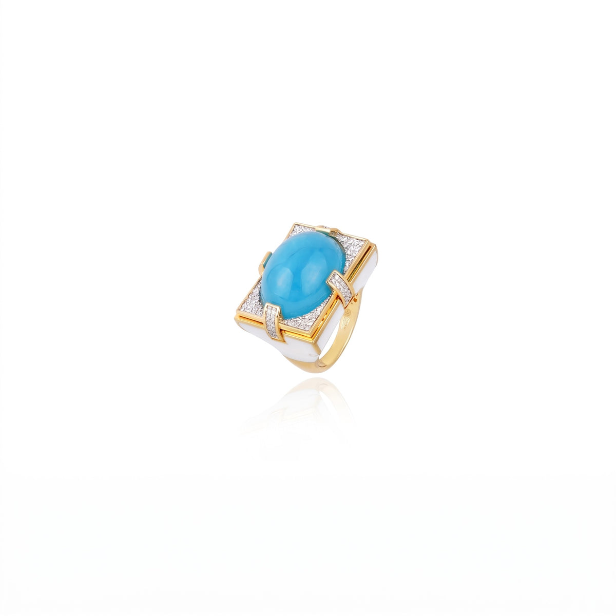 ANEL VALE SAGRADO TURQUESA Ouro