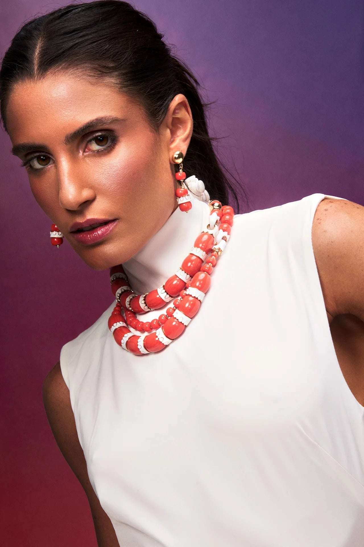 COLAR DUPLO YOLANDA LARANJA Ouro