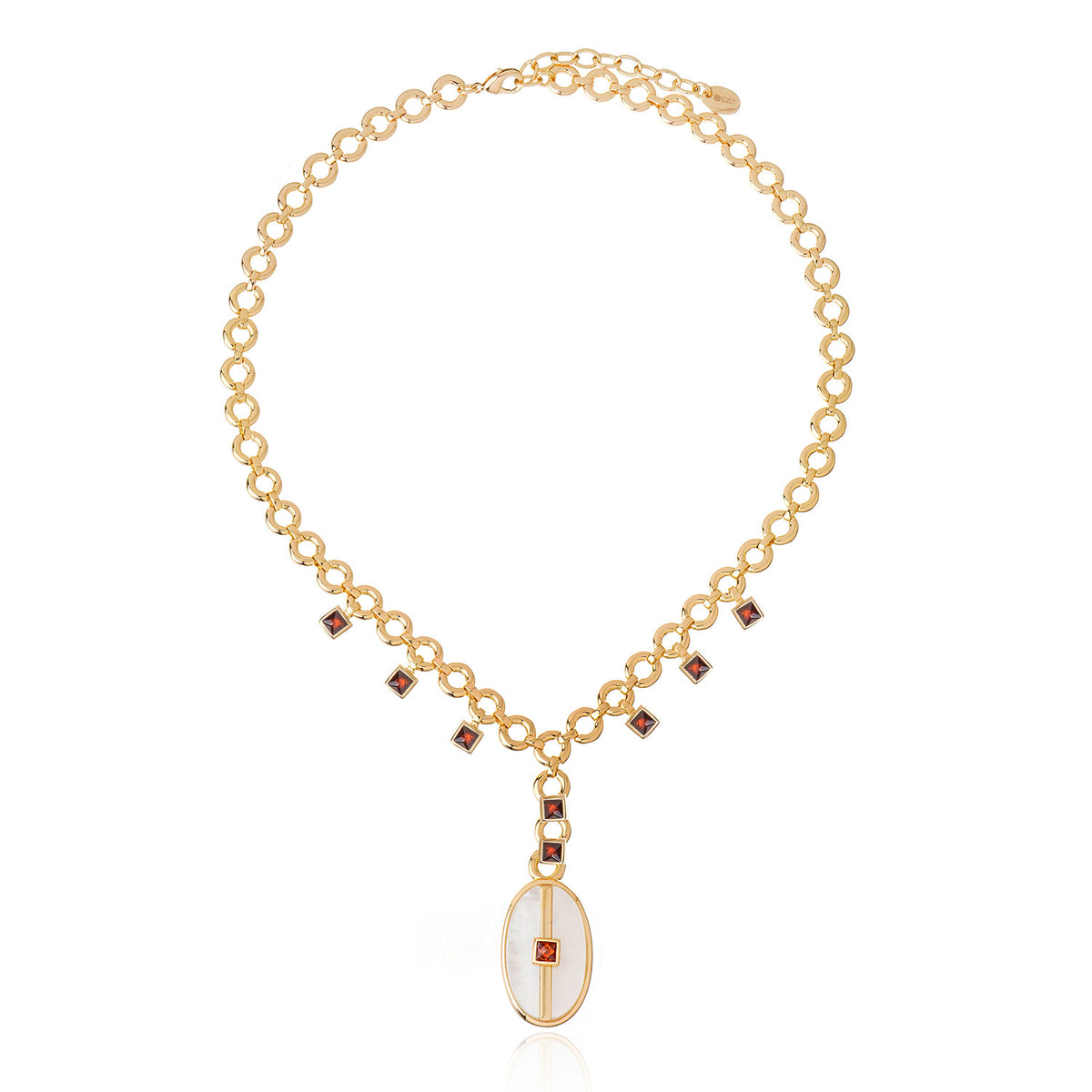 Colar Berloque Pureza Madreperola Ouro