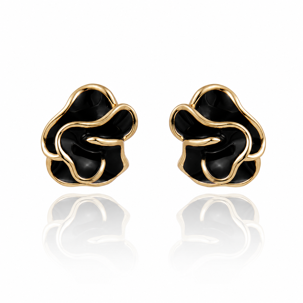 BRINCO FLOWER PRETO Ouro