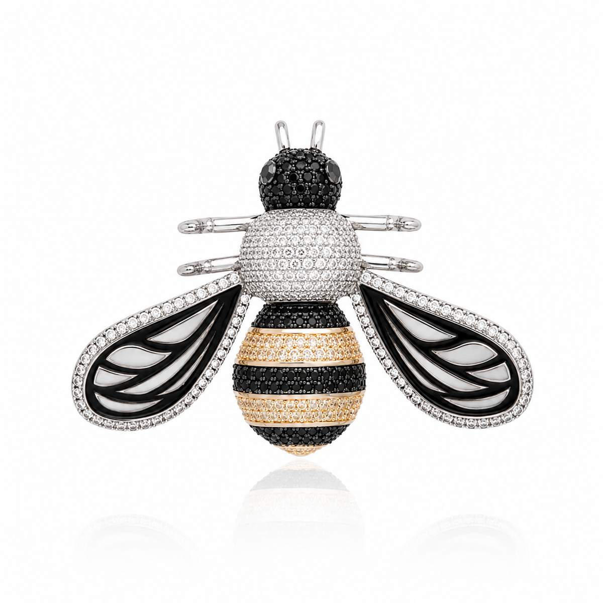 BROCHE ABELHA PRATA