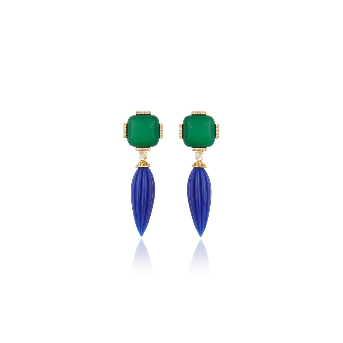 BRINCO NOEMIA VERDE Ouro