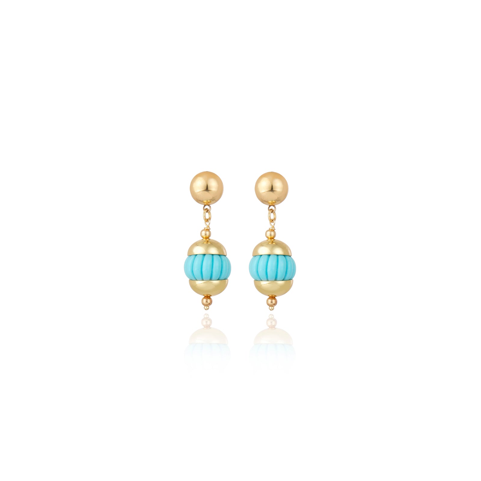 BRINCO MALFATTI TURQUESA Ouro