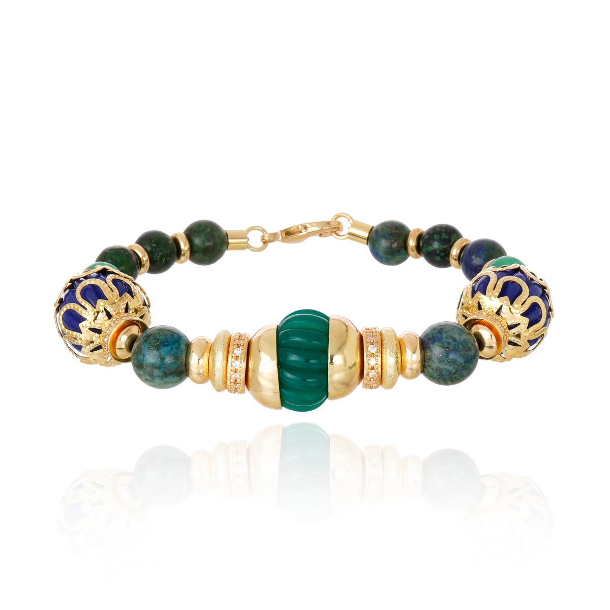 PULSEIRA SEGALL VERDE Ouro