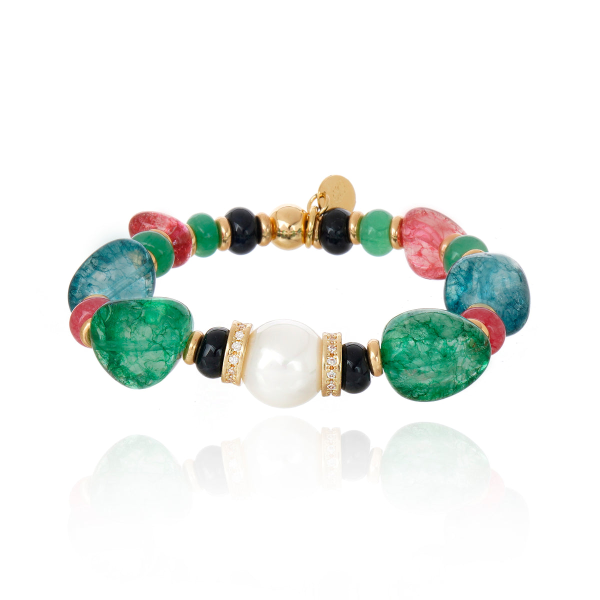 PULSEIRA DI CAVALCANTI MULTICOLOR Ouro