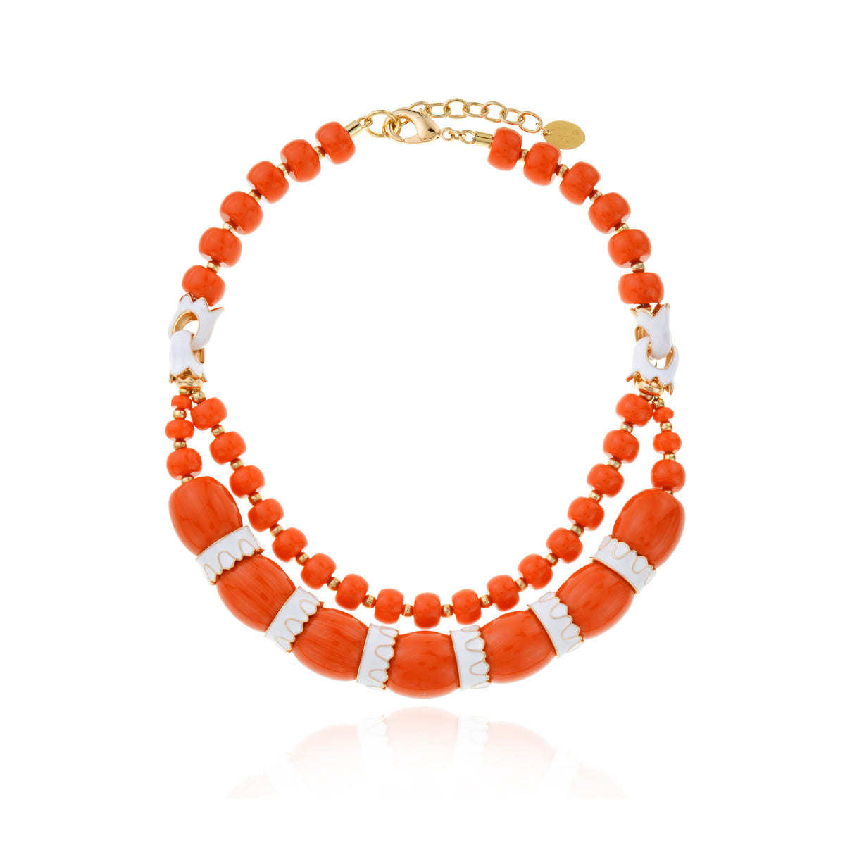 COLAR DUPLO YOLANDA LARANJA Ouro