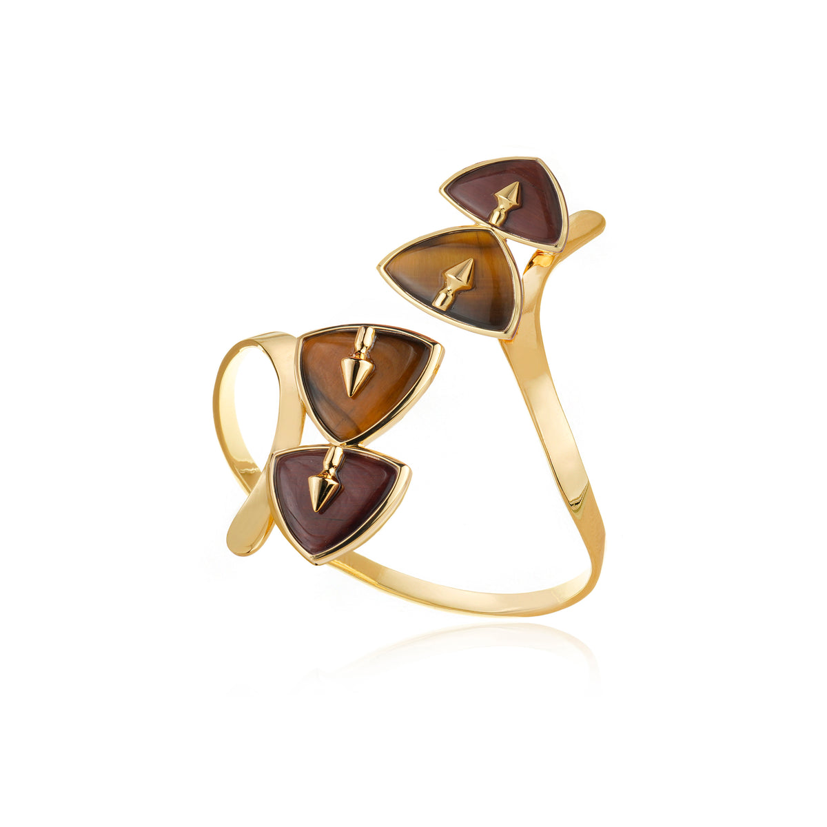 BRACELETE CONCEITO AFRODITE OLHO DE TIGRE  Ouro