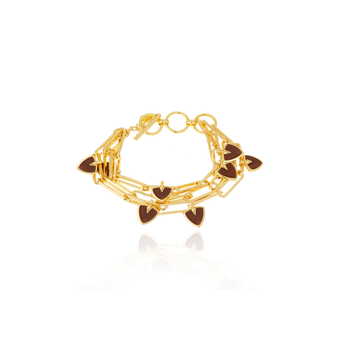 PULSEIRA  ANTEROS OLHO DE TIGRE  Ouro