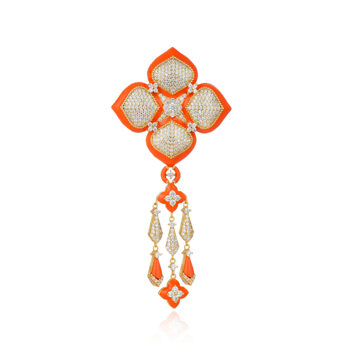 BROCHE CUZCO CORAL Ouro