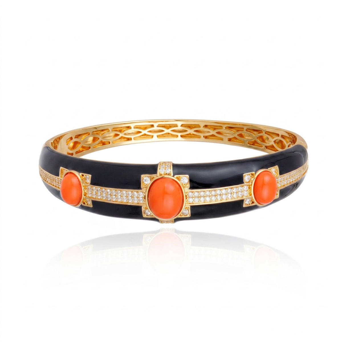 BRACELETE IMPERATRIZ CORAL Ouro