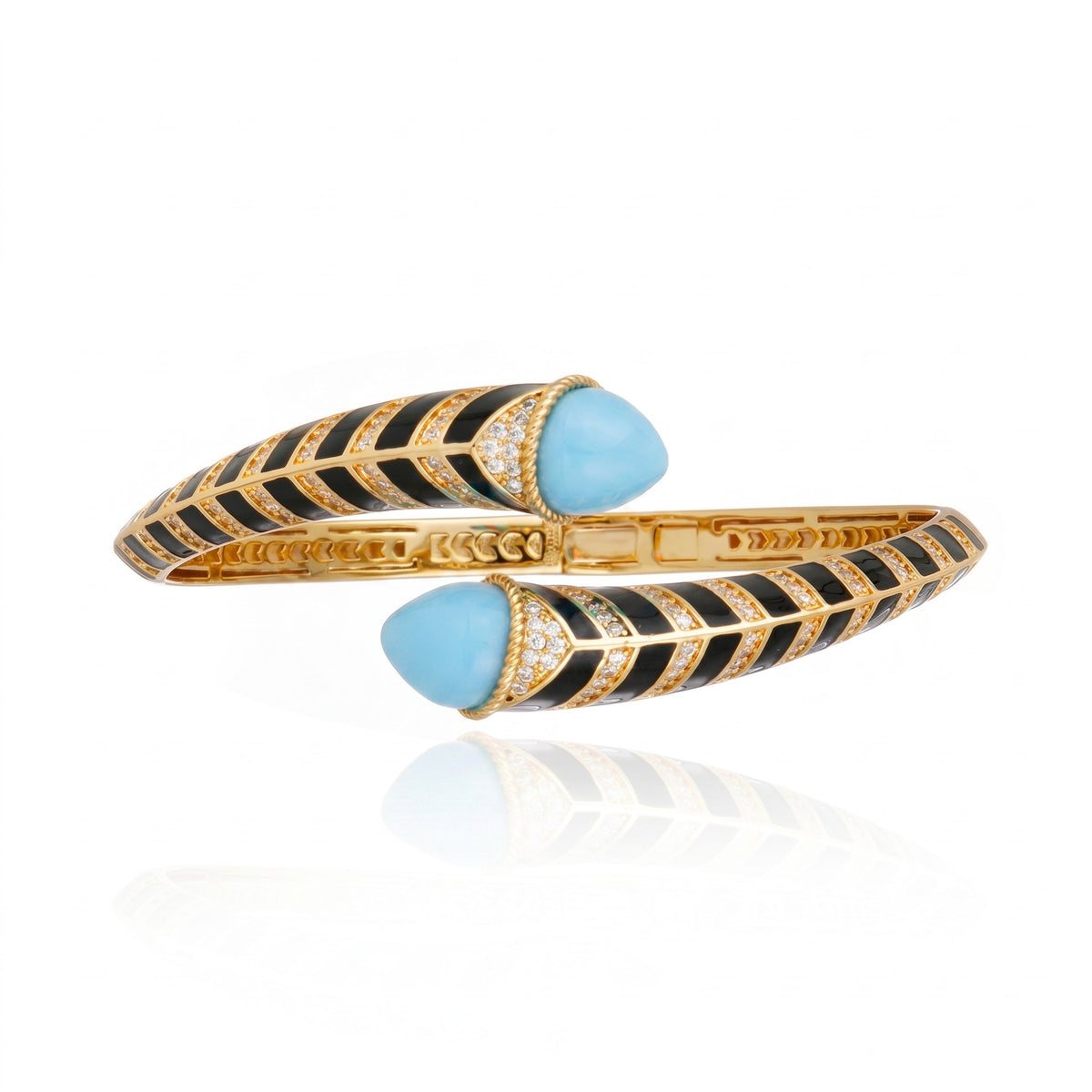 BRACELETE TESOURO REAL TURQUESA Ouro