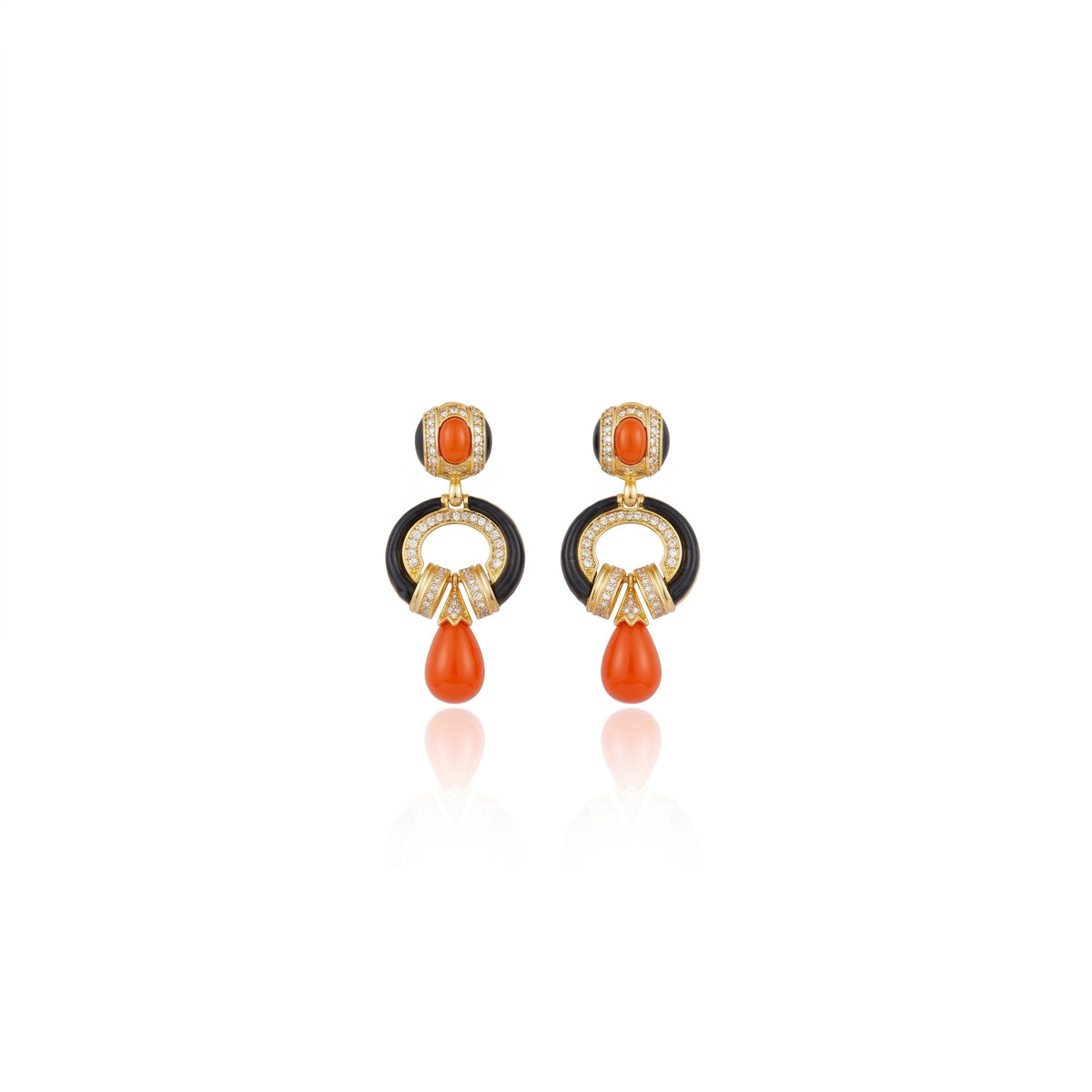 BRINCO TESOURO REAL CORAL Ouro