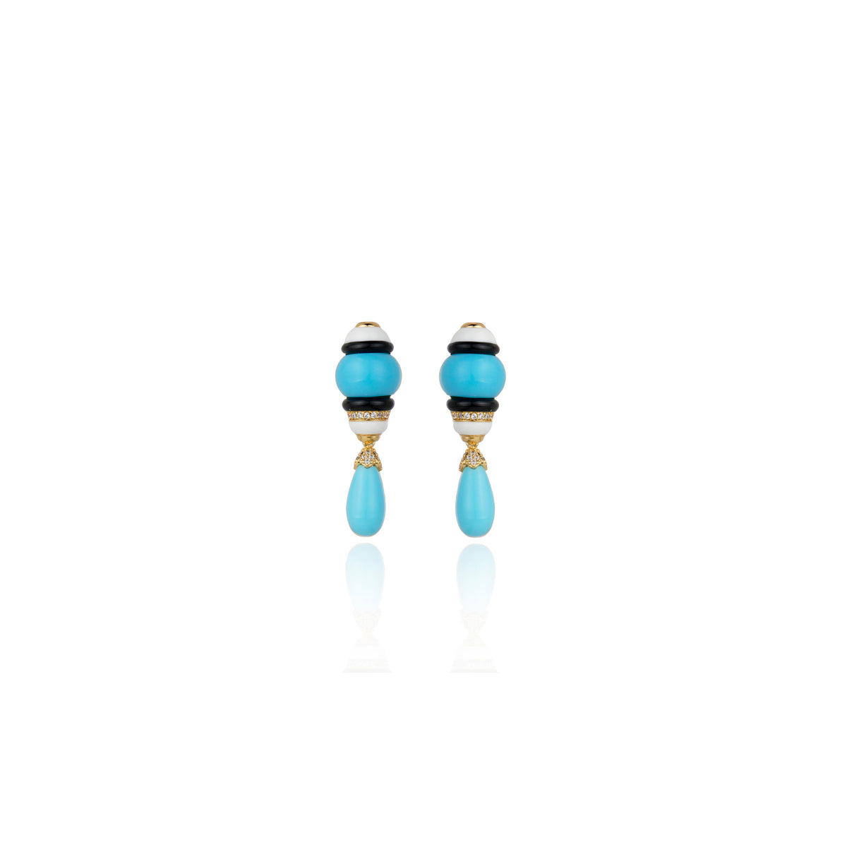 BRINCO QORI TURQUESA Ouro