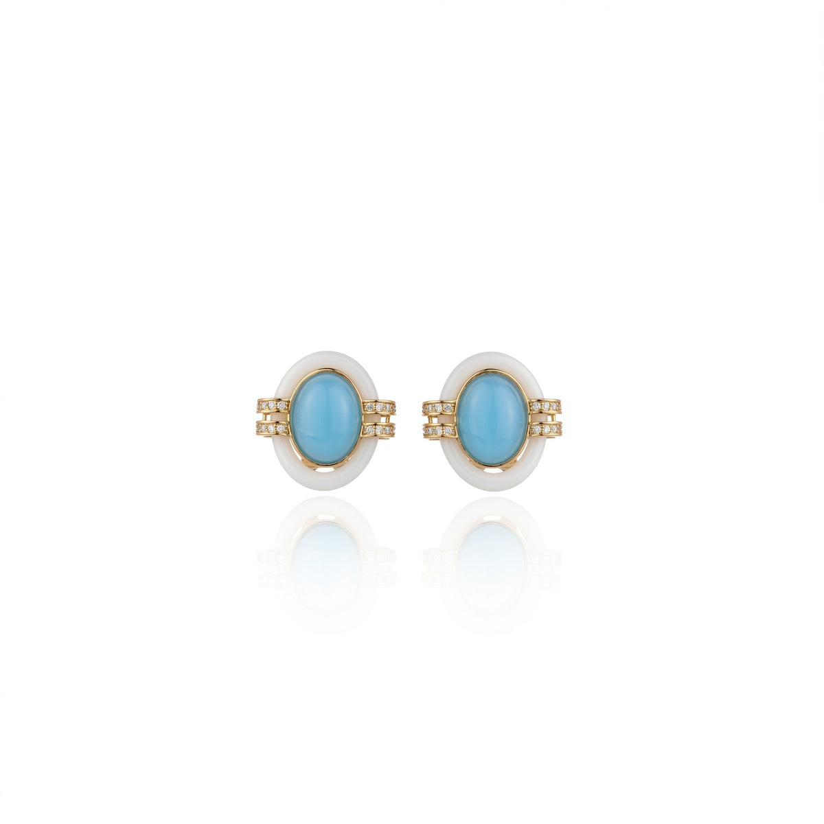BRINCO FOGO SAGRADO TURQUESA Ouro