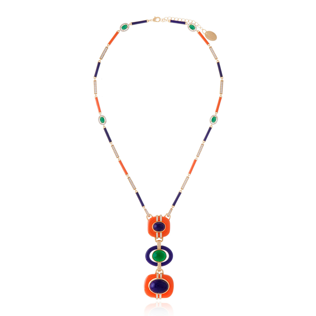COLAR AMARU CORAL Ouro