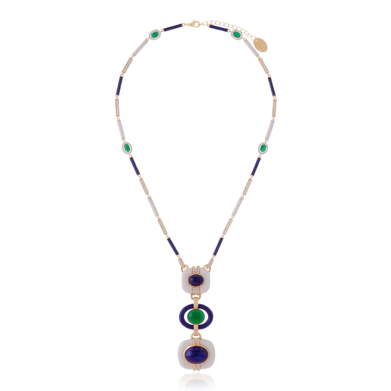 COLAR AMARU AZUL Ouro