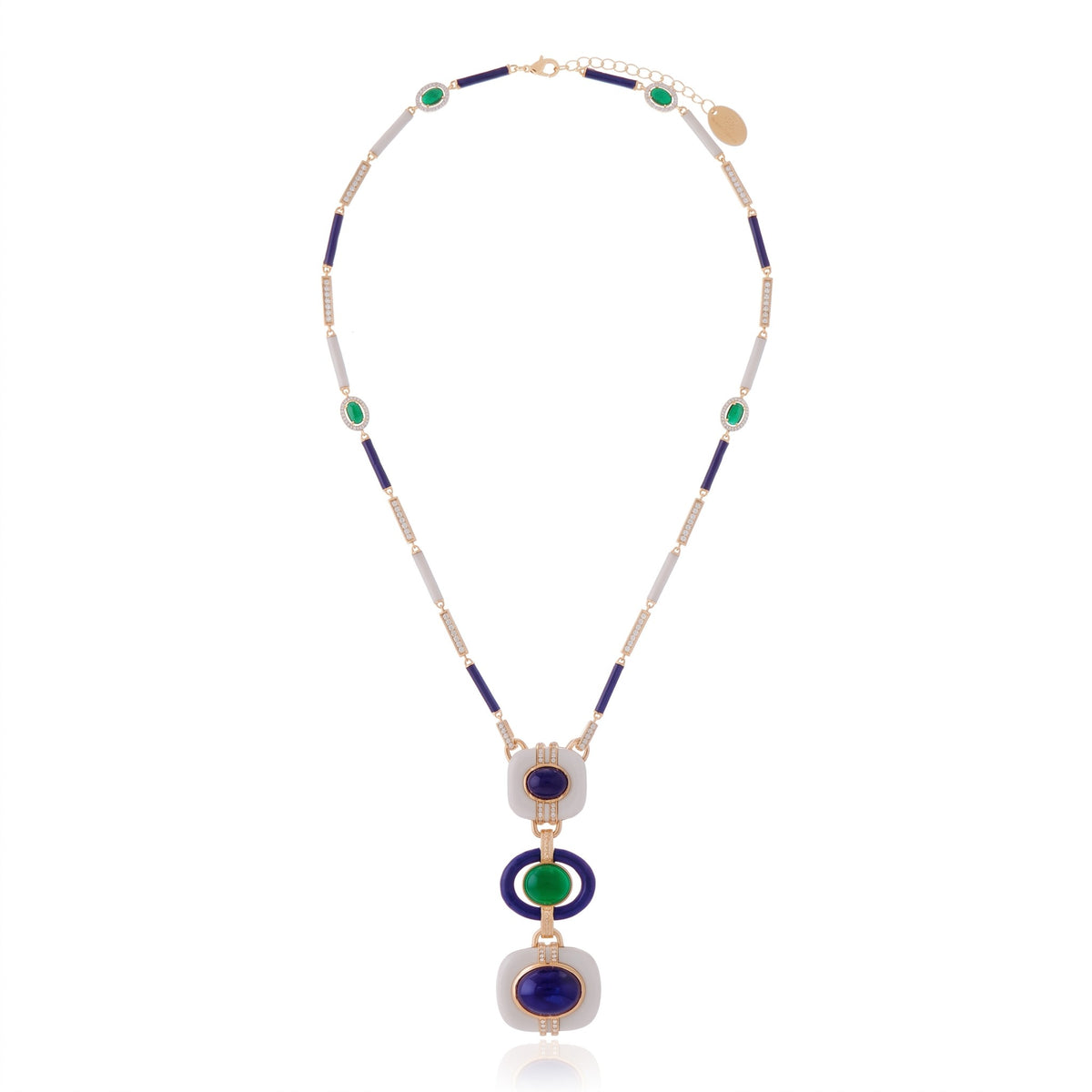 COLAR AMARU AZUL Ouro
