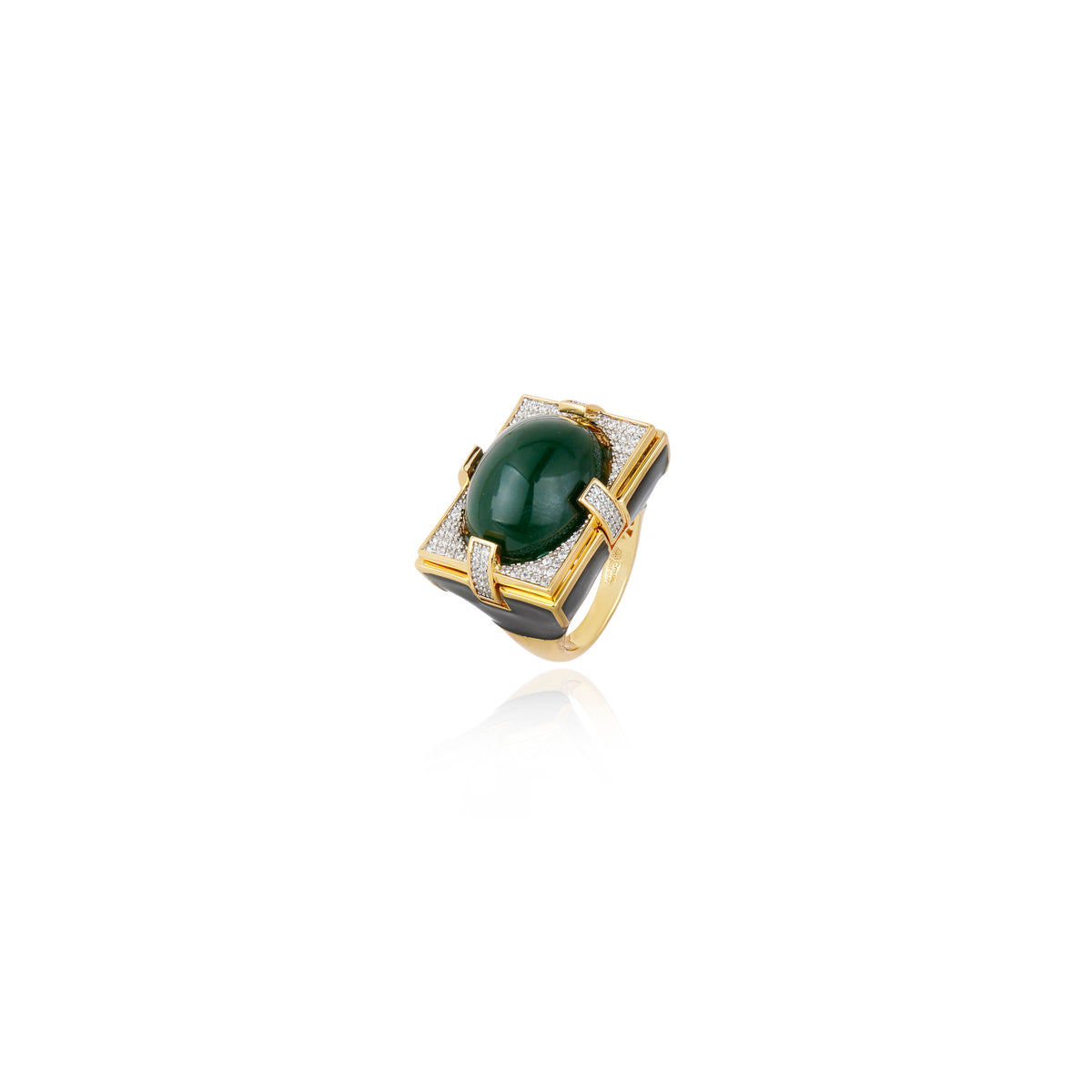 ANEL VALE SAGRADO ESMERALDA Ouro