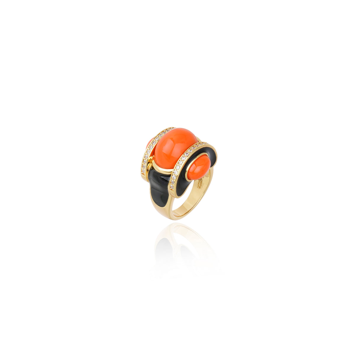 ANEL FOGO SAGRADO CORAL Ouro