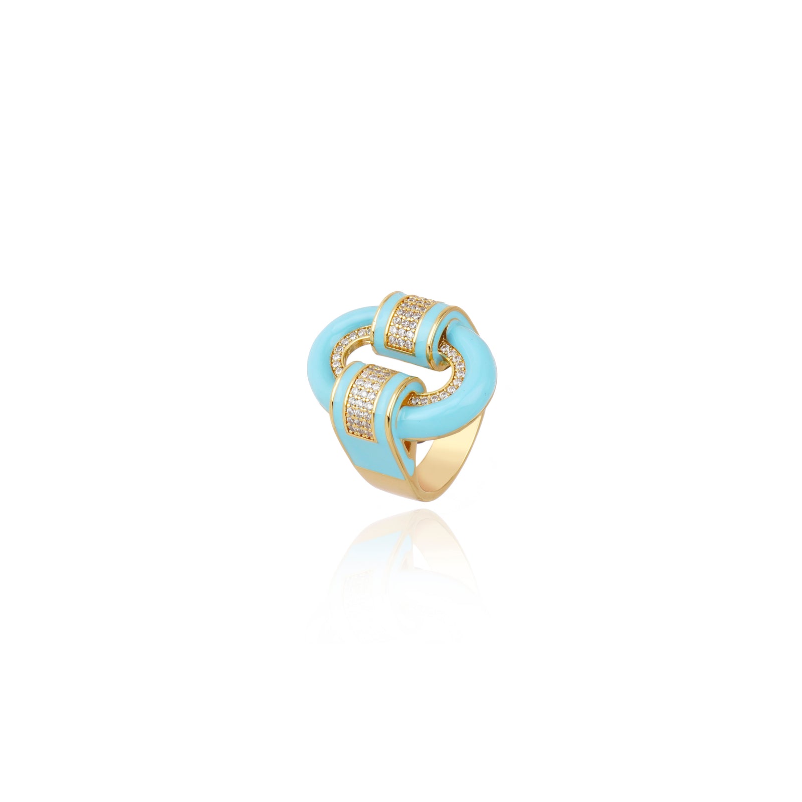 ANEL OURO DOS ANDES TURQUESA Ouro