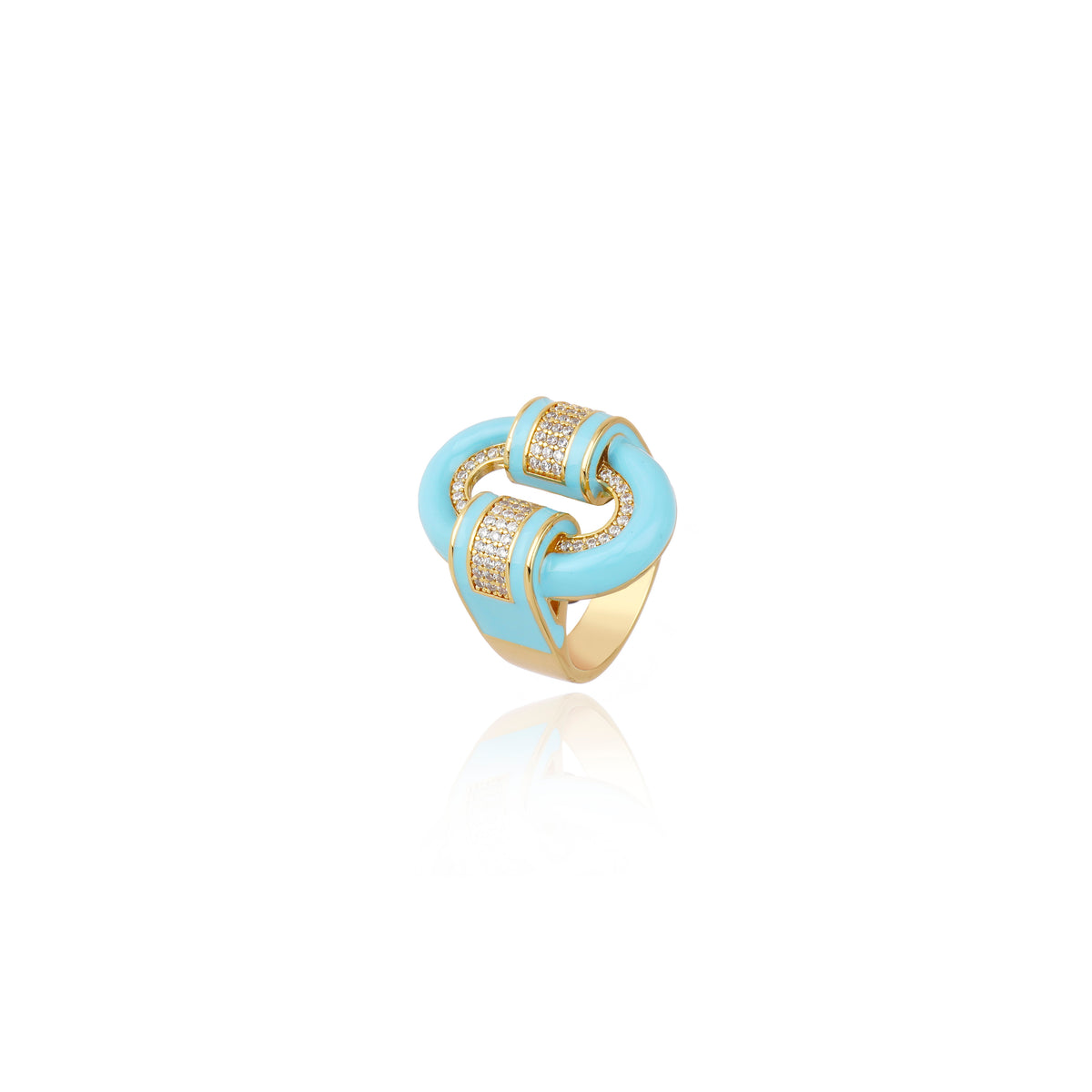 ANEL OURO DOS ANDES TURQUESA Ouro